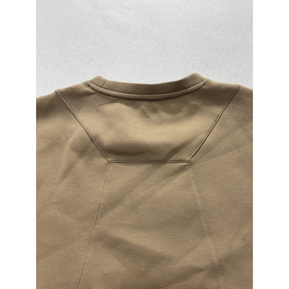 Alphalete Shirt Mens Small Beige Elements Embossed Logo Heavyweight Tee Athletic - Picture 6 of 11
